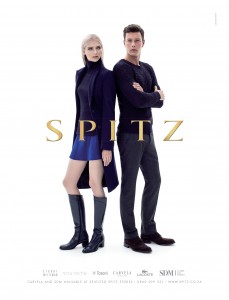 6216 SPITZ Winter 2015 Print Ad - White Girl & Guy Standing - Ca